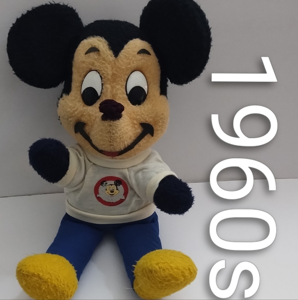 Vintage Toys Disney Characters 16" Mickey Mouse Plush Mickey Mouse Club 1960s